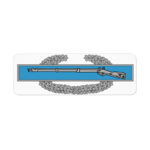 Combat Infantryman Badge CIB Army Veteran Return Address Label