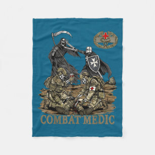 Combat Medic 68w Veteran Doc Veterans Day Fleece Blanket