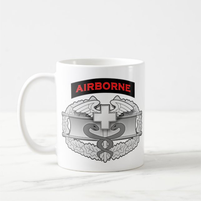 Combat Medic Badge and Paramedic patch 1 Coffee Mug (Left)