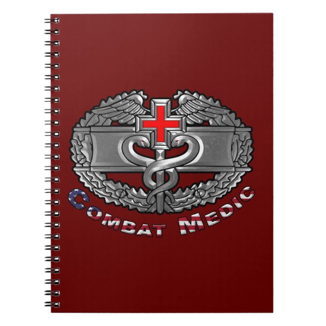  Combat Medic Badge  Notebook (Front)
