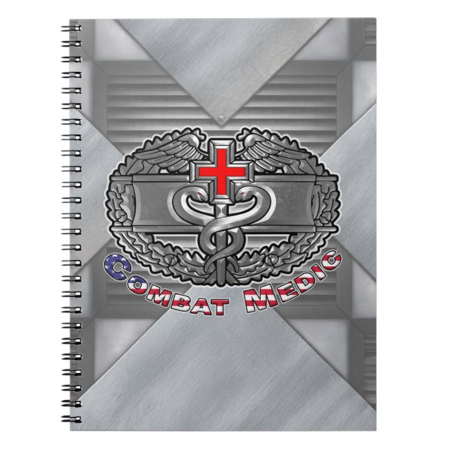 Combat Medic Badge Notebook (Front)