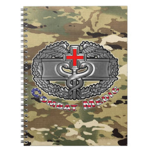 Combat Medic Badge Notebook