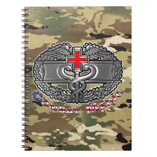 Combat Medic Badge Notebook (Front)