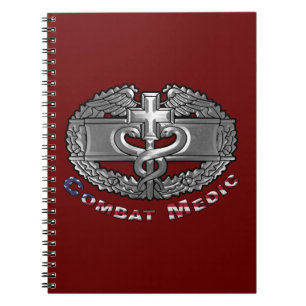 Combat Medic Badge Notebook