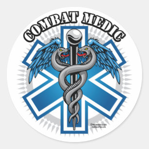 Combat Medic Classic Round Sticker