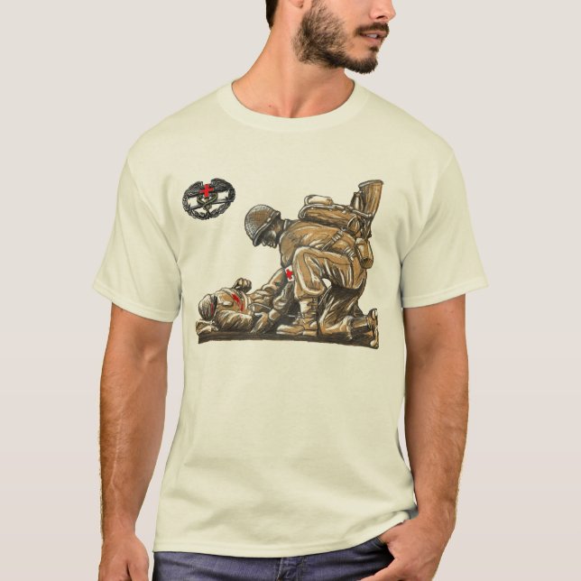 Combat Medic - Lay Down Ones Life T-Shirt (Front)