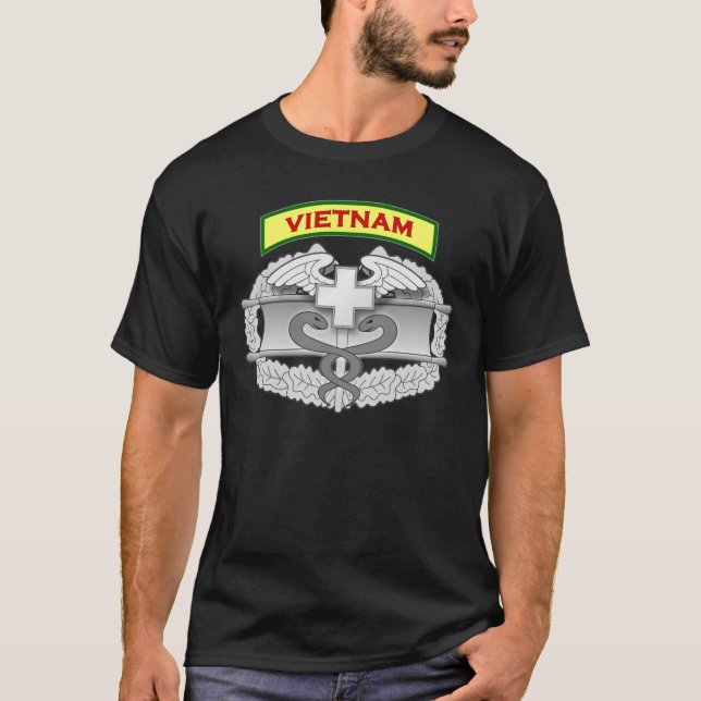 Combat Medic - Vietnam Veteran T-Shirt (Front)
