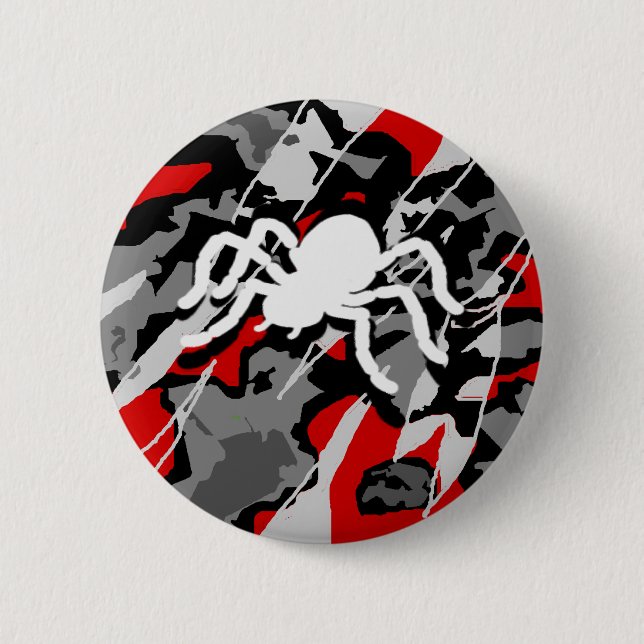 Combat Spider 6 Cm Round Badge (Front)