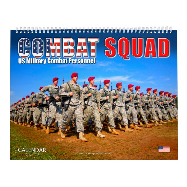 COMBAT SQUAD - US Military Combat Personnel Calendar (Cover)