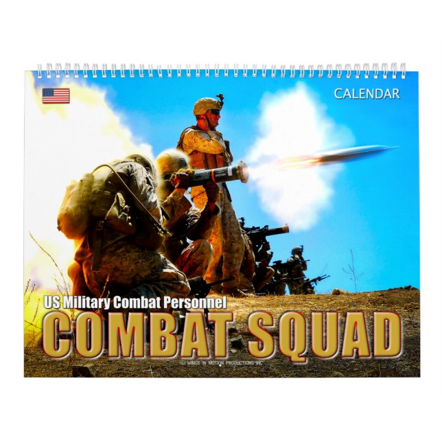 COMBAT SQUAD - US Military Combat Personnel Calendar (Cover)