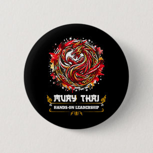 Combat Srts Thai Boxing MMA Kickboxing Humour Muay 6 Cm Round Badge