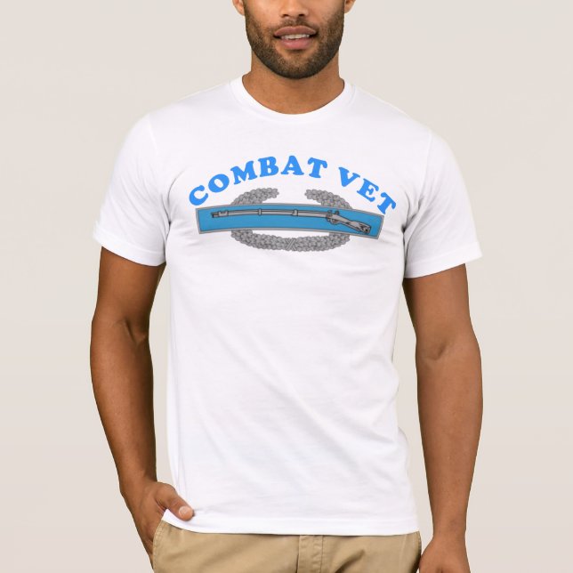 COMBAT VET INFANTRY BADGE T-Shirt (Front)