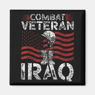 Combat Veteran Iraq Deployment Day Of Veterans War Magnet