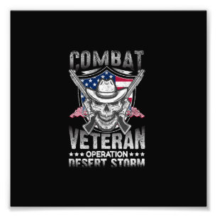 combat veteran operation desert storm photo print