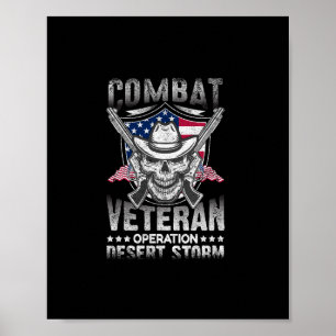 combat veteran operation desert storm poster