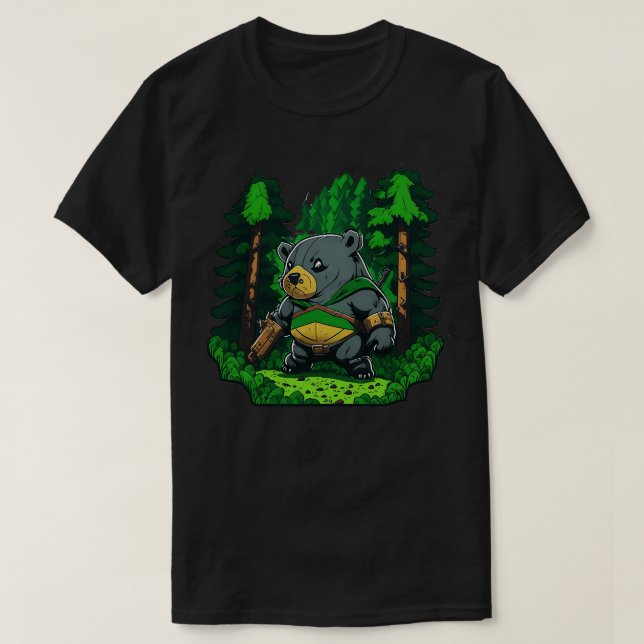 Combat Wombat T-Shirt (Design Front)