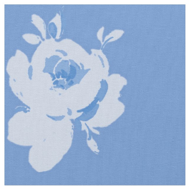 Combed Cotton Fabric in Emalyn blueberry 2 (Close Up)