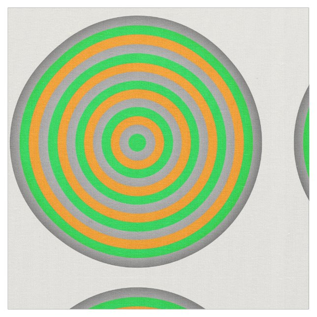 Combed Cotton Fabric with Circular Design (Close Up)