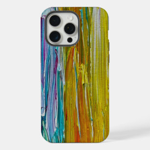 Combed Flower Field Art iPhone 15 Pro Max Case