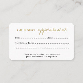 Combination Business/Appointment Card