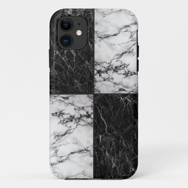 Combination of White And Black Marble Case-Mate iPhone Case (Back)