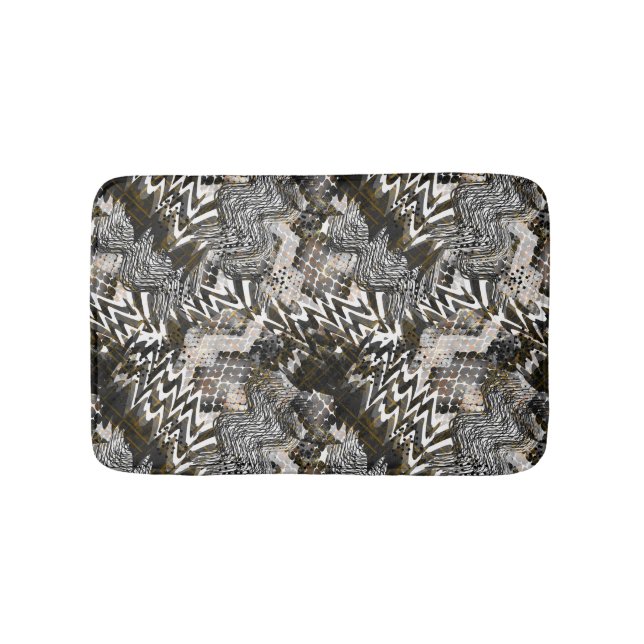 Combined, ethnic, African . Bath Mat (Front)