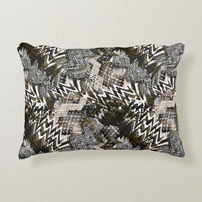 Combined, ethnic, African . Decorative Cushion (Front)