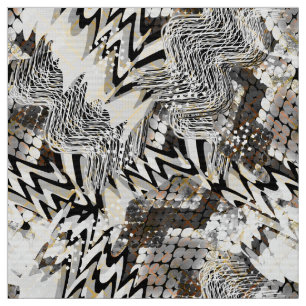 Combined, ethnic, African Fabric