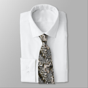 Combined, ethnic, African . Tie