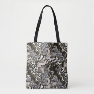 Combined, ethnic, African . Tote Bag