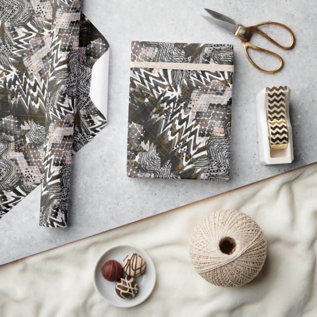 Combined, ethnic, African . Wrapping Paper (Crafts)