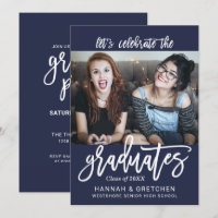 Combined Graduation Party Invitation
