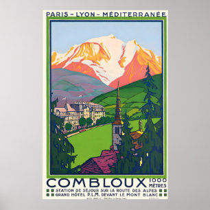 Combloux Chamonix Megeve Alpes Mountains France Poster