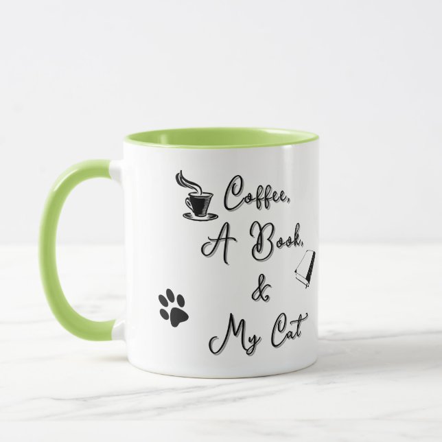 Combo Mug 11 oz (light green) (Left)