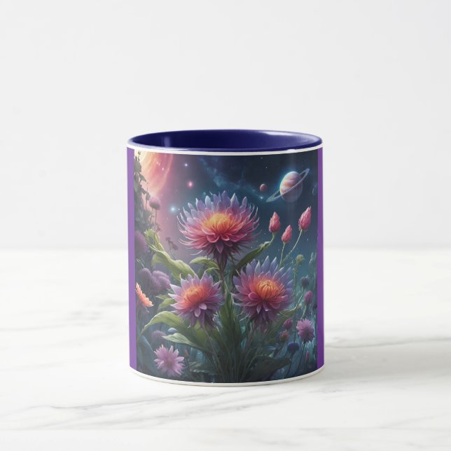 Combo Mug, 11oz (Twilight Flower-6) Mug (Center)
