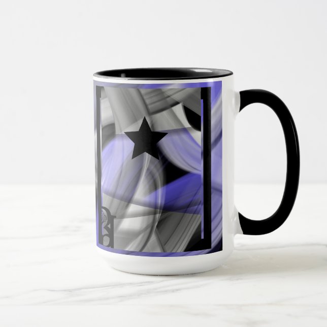 Combo Mug Abstract Home Trend Lavender Violet (Right)
