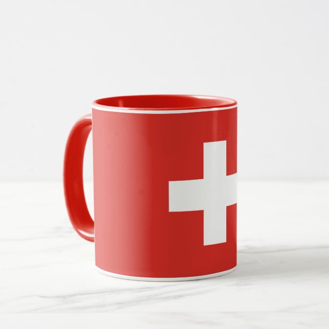 Combo Mug Of Switzerland Flag (Front Left)