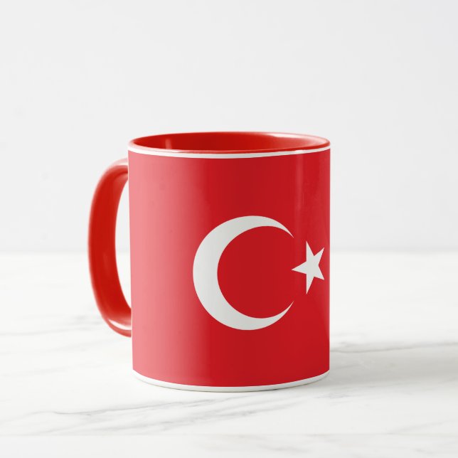 Combo Mug Of Turkey Flag (Front Left)