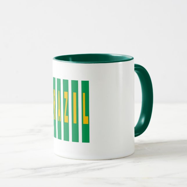 Combo mug white DESIGN BRAZIL (Front Right)
