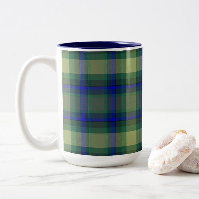 Combo Plaid mug (With Donut)