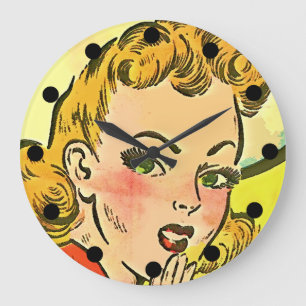 Comci Book Brenda Starr Large Clock