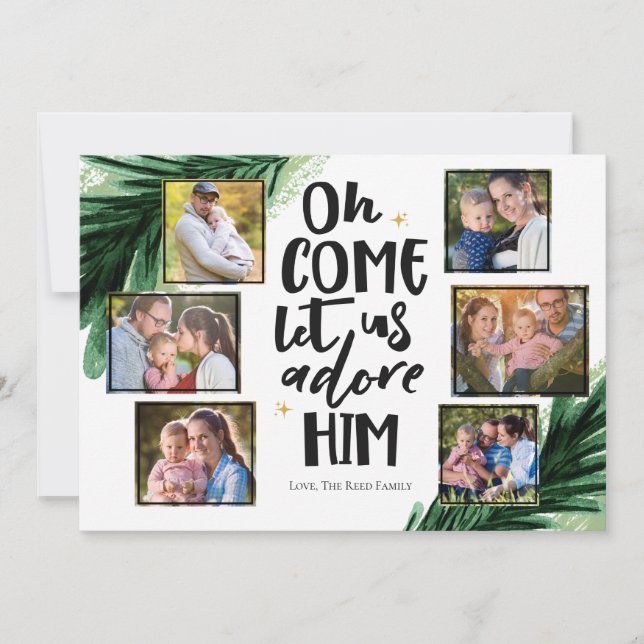 Come Adore Him 6 PH | Christmas Photo Card (Front)