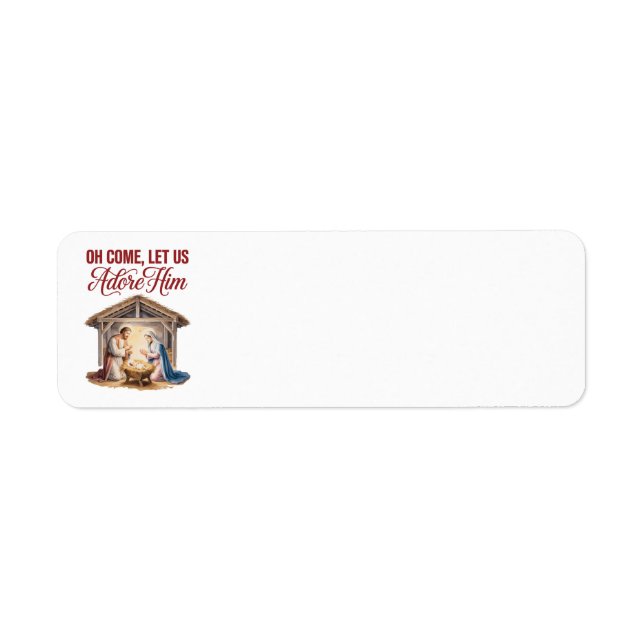 Come Adore Him Address Labels (Front)