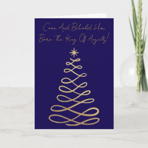 Come And Behold Him Christmas Greeting Card
