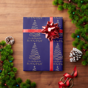 Come And Behold Him Christmas Wrapping Paper