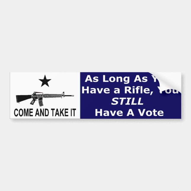 Come And Take It Bumper Sticker (Front)