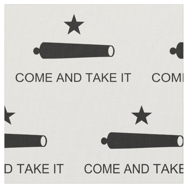 Come and Take It Flag Fabric (Close Up)