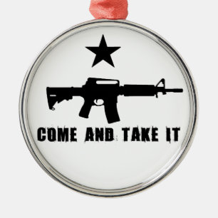 Come and Take It Metal Tree Decoration