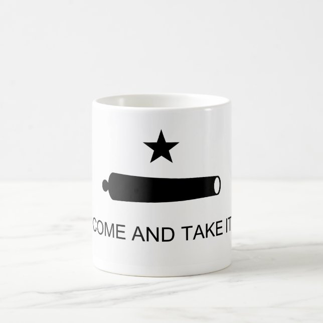 Come And Take It Texas Flag Battle of Gonzales Coffee Mug (Center)