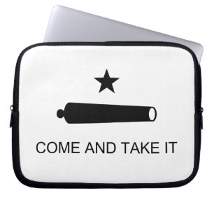 Come And Take It Texas Flag Battle of Gonzales Laptop Sleeve